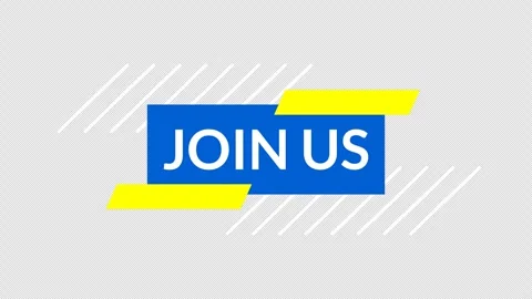 Join Us text Vídeos de archivo 335545062