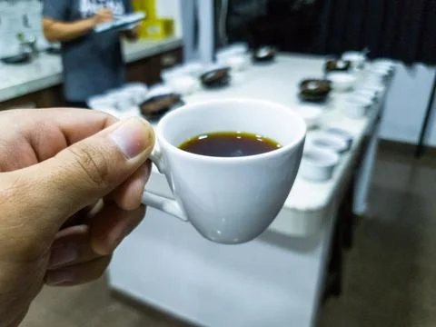 Join us for a unique Coffee Tasting Experience to explore diverse flavors and Stock Photos