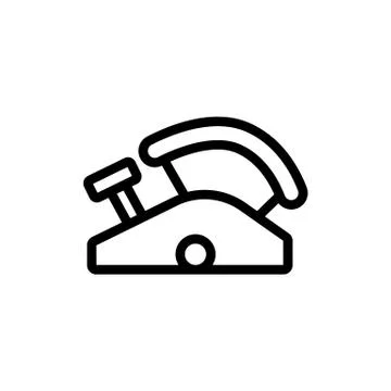 Joiner cutting device icon vector outline illustration Stock Illustration