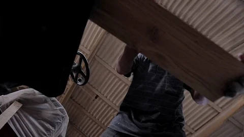 Joiner Working On The Planer 库存影片 89575897