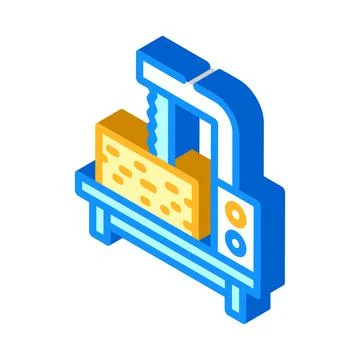 Joinery courses isometric icon vector illustration sign Illustrazione stock