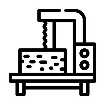 Joinery courses line icon vector illustration line Stock Illustration