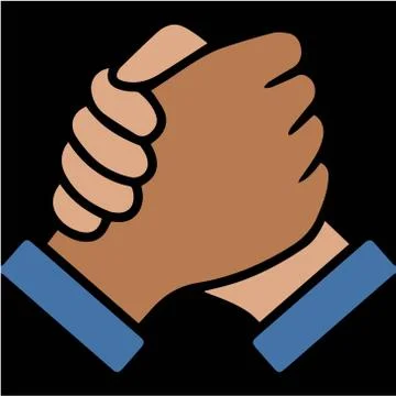 Joining hands, team work concept Ilustración de archivo