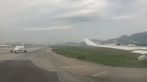 Joining the runway Stock Footage 147334828