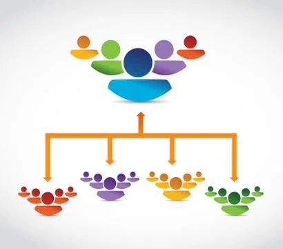 Joining teams. leader selection. best candidates Stock Illustration