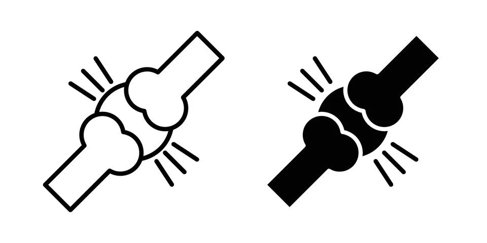 Joint icon concept. best for web design Stock Illustration