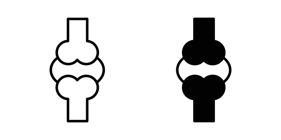 Joint icon or illustration vector symbols Stock Illustration