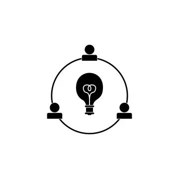 Joint ideas icon. Elements of teamwork icon. Premium quality graphic design icon Stock Illustration