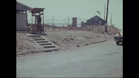 Joint Military Commission delegates and team arrive at the headquarters - 1973 Video stock 99908311