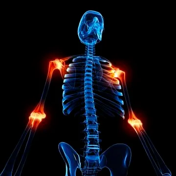 Joint pain, artwork Stock Illustration