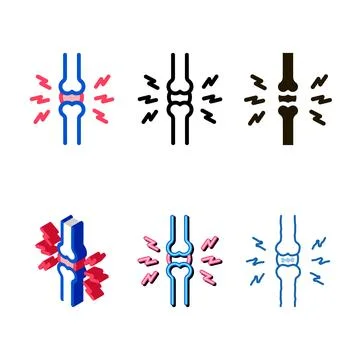 Joint pain icon vector concepts outline イラスト素材