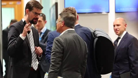 Joint press conference of CDU and CSU after their meeting in Munich, MÚNICH, DE  Video stock 244927950