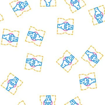 Joint problem vector seamless pattern flat 库存插图