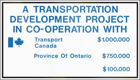 Joint Project Contract Identification Sign in Canada Illustrazione stock