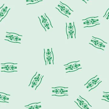 Joint replacement surgery glyph vector seamless pattern Stock Illustration