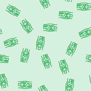 Joint replacement surgery line vector seamless pattern 库存插图