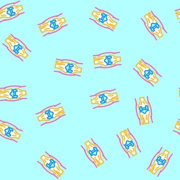Joint replacement surgery vector seamless pattern Stock Illustration