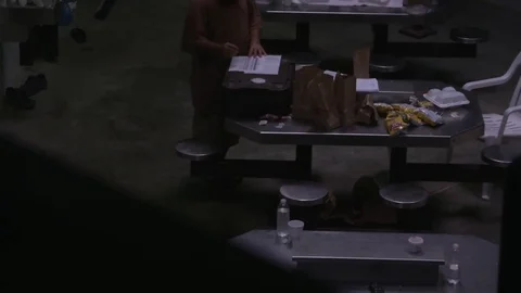 Joint Task Force Guantanamo's prison and its detainee communal area - 2015 Stock Footage 100430537