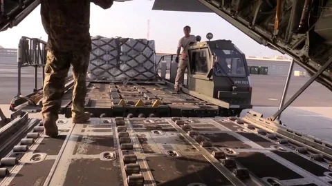 Joint Task Force - HOA responds with relief supplies after Mogadishu bomb attack Stock Footage 81277912