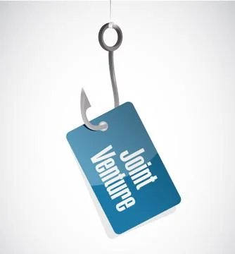 Joint Venture hook sign concept Illustration