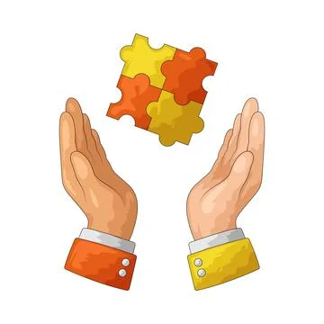 Joint venture illustration 스톡 일러스트