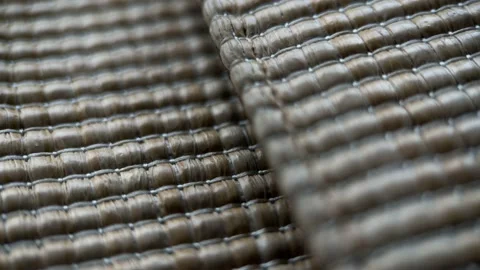Joint Wicker Fabric Bags Slider Shot Stock Footage 234438341