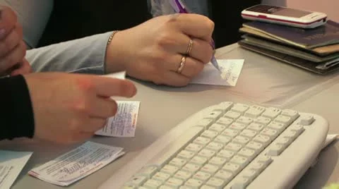 Joint work of two people Video stock 8853028