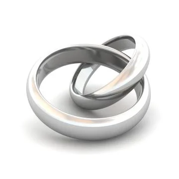 Jointed wedding rings Stock Illustration