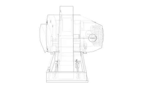 Jointer construction electric tool concept Stock Illustration