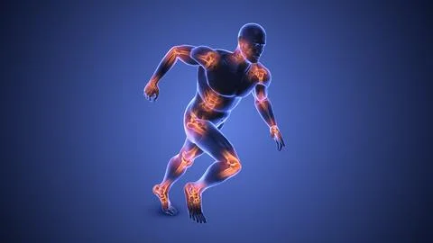 Joints in the human body Illustrazione stock