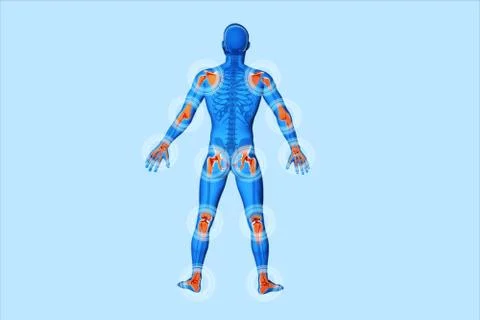 Joints pain - trauma Stock Illustration