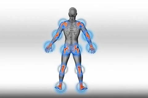 Joints pain - trauma Stock Illustration