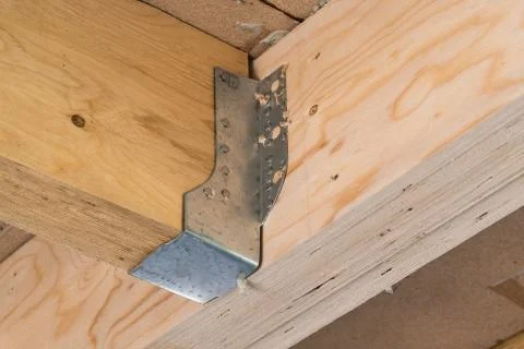 Joist truss bracket Stock Photos