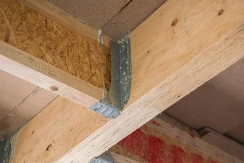 Joist truss bracket Stock Photos