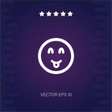 Joke vector icon Illustrazione stock