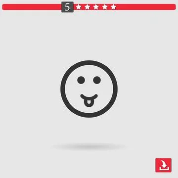 Joke vector icon Illustrazione stock
