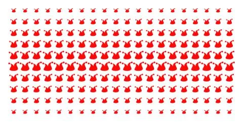 Joker Hat Shape Halftone Array Stock Illustration
