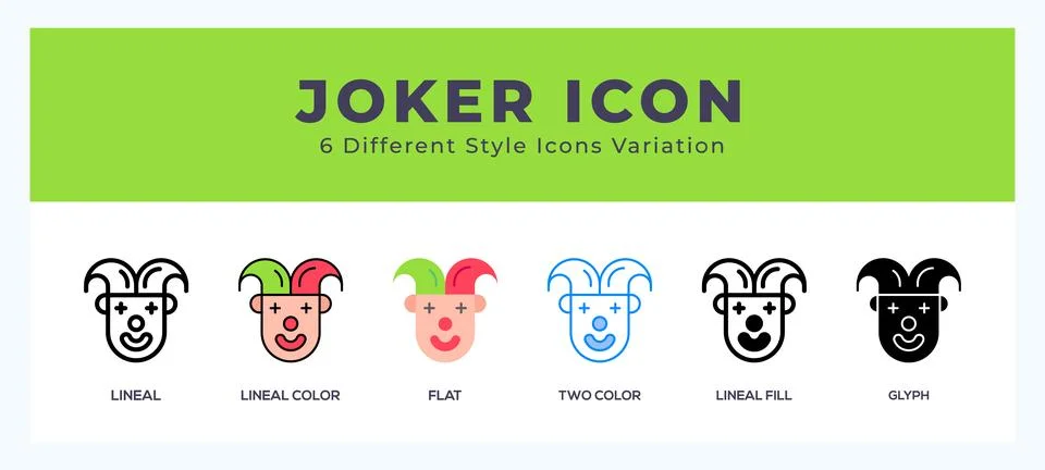 Joker icon vector for web. and mobile app Stock Illustration