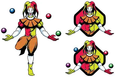 Joker Jester Mascot Stockillustratie