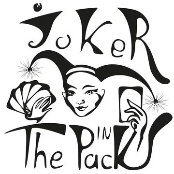 Joker in the pack Stock Illustration