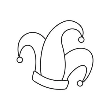 Jokers Hat Icon Vector Stock Illustration