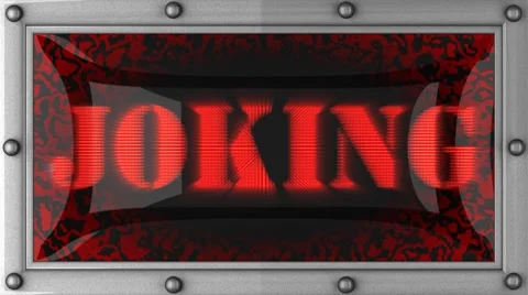 Joking on led Stock Footage 8760186