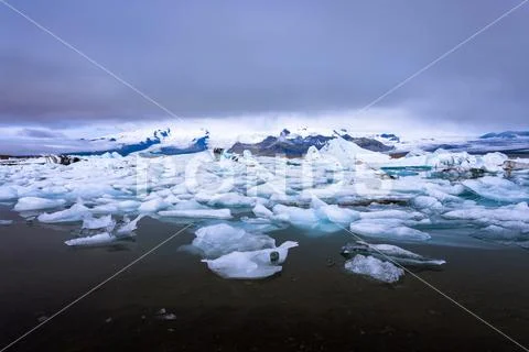 Jokulsarlon glacier lagoon, Iceland Stock Photos