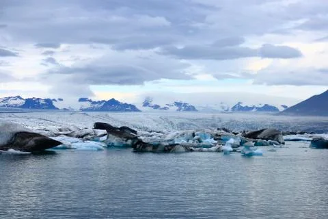 The jokulsarlon lake Stock Photos