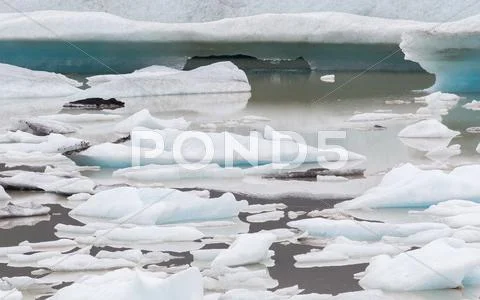 Jokulsarlon is a large glacial lake in southeast Iceland Stock Photos