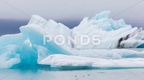 Jokulsarlon is a large glacial lake in southeast Iceland Stock Photos