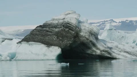 Jokulsarlon Medium Floating Iceberg Stock Footage 191123514