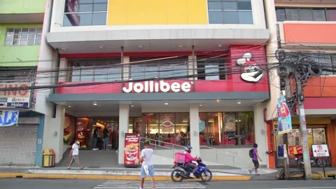 Jollibee facade, Philippines Stock Footage 154543170