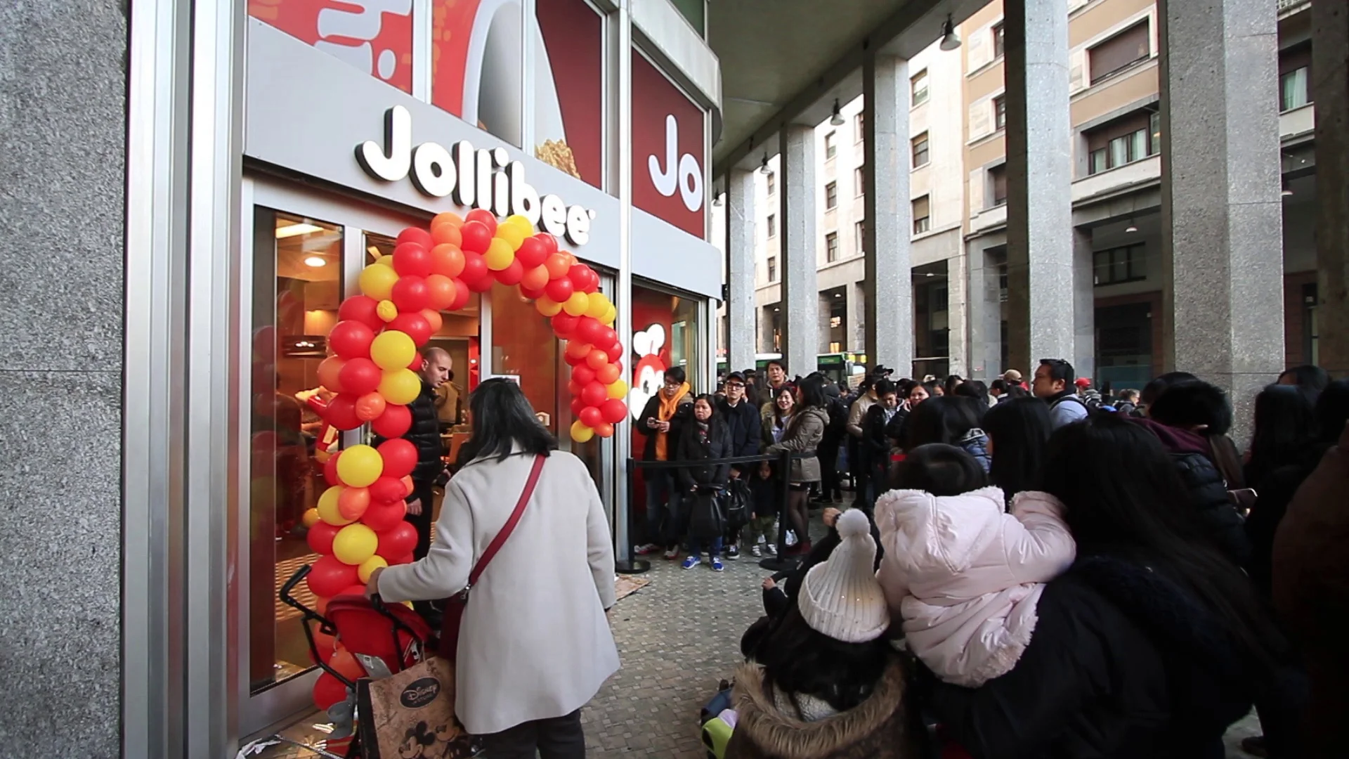 Jollibee Fast Food Opens Its First Europ Stock Video Pond5