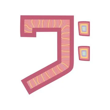 Jolly bass clef Illustrazione stock
